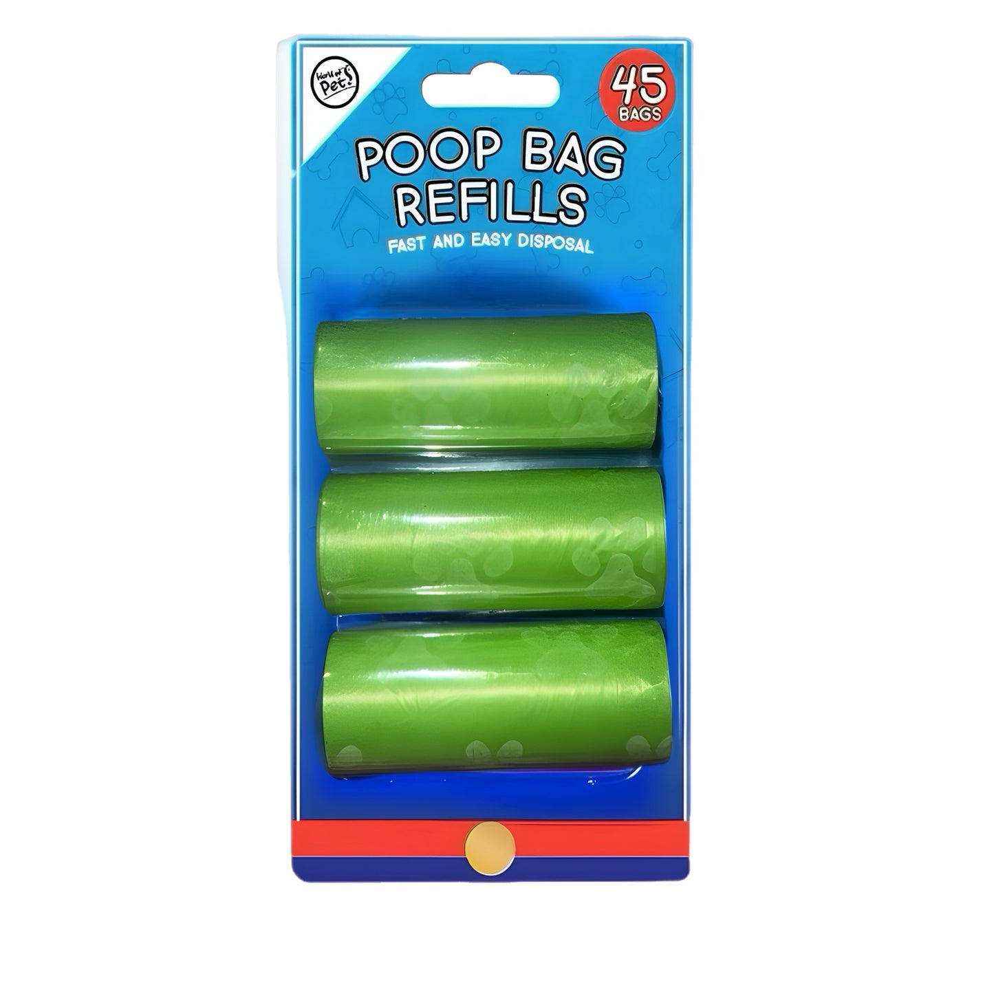 WORLD OF PETS Clean Up Refills 3 PACK Assorted colours