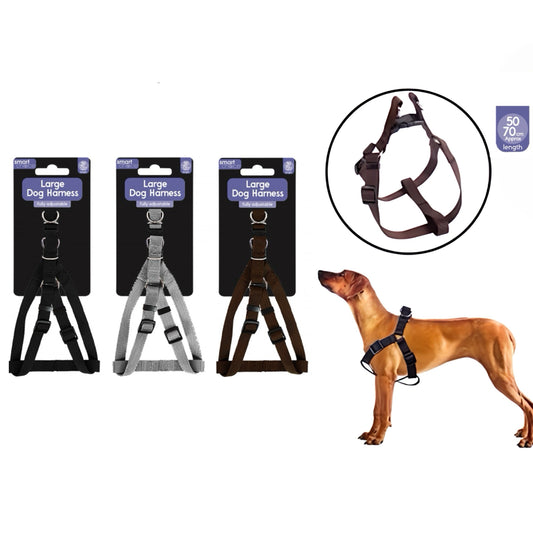 SMART CHOICE Dog Harness LARGE 50CM-70CM Assorted Colours