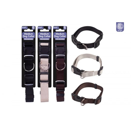 SMART CHOICE MEDIUM Dog Collar 40CM-50CM Assorted Colours