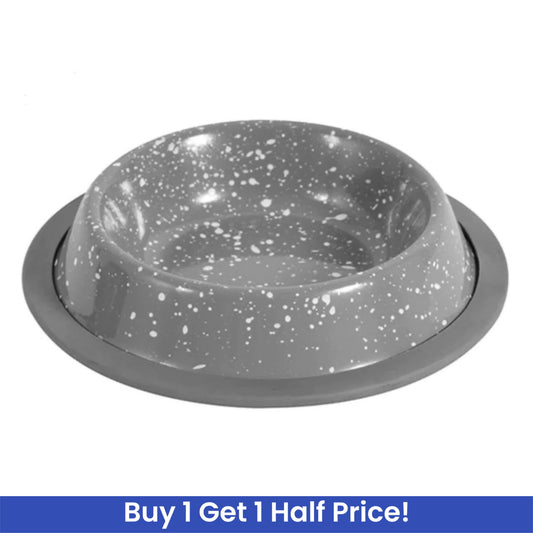 SMART CHOICE Speckled Stainless Steel Pet Bowl 180ML