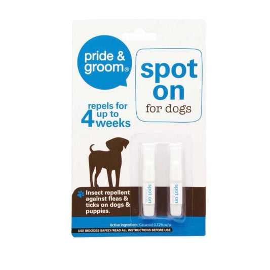 PRIDE & GROOM Spot On For DOGS FLEA & TICKS