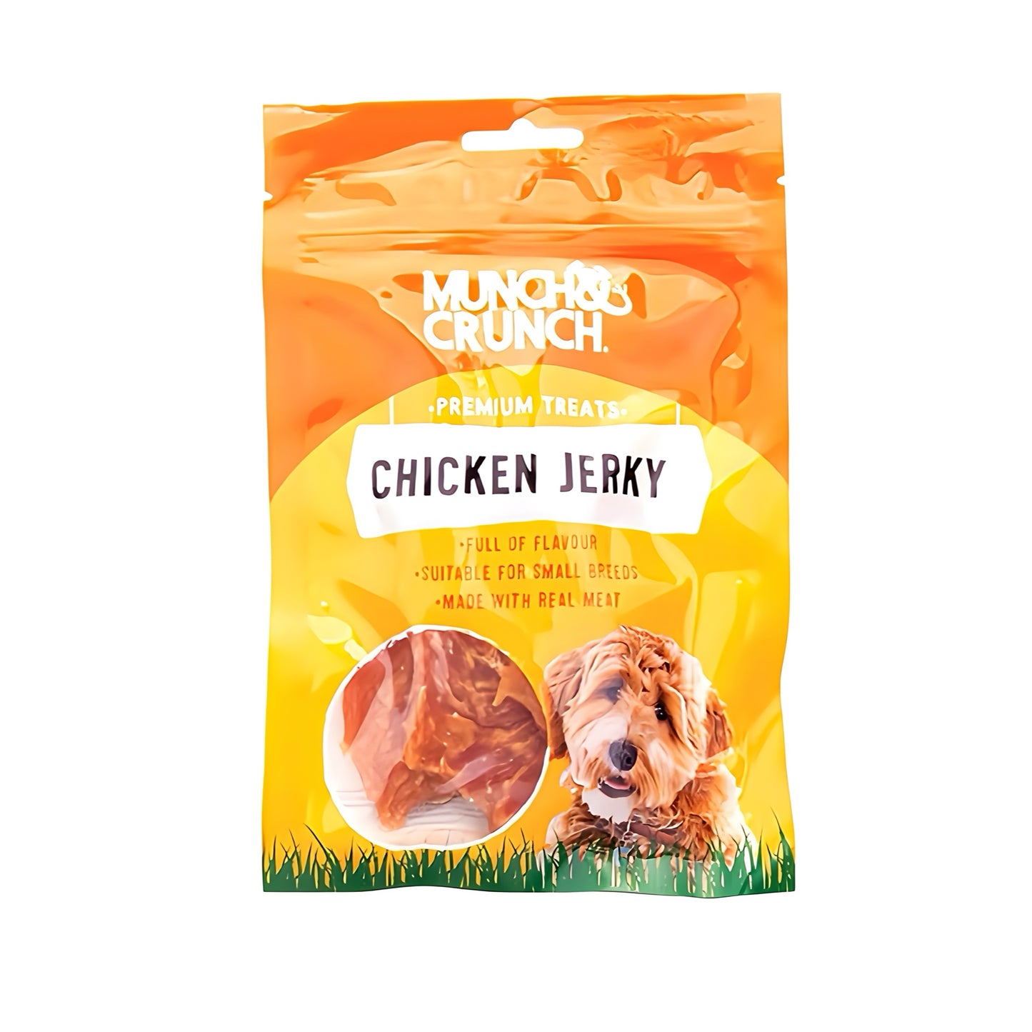 MUNCH & CRUNCH CHICKEN JERKY DOG TREATS 70G